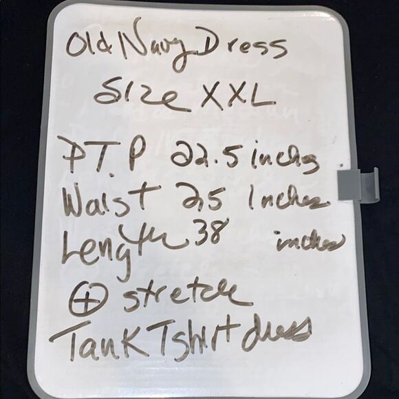 Old Navy Dress Plus Size XXL Black T Shirt Tank MIDI Dress Sheath Sleeveless - Picture 11 of 11